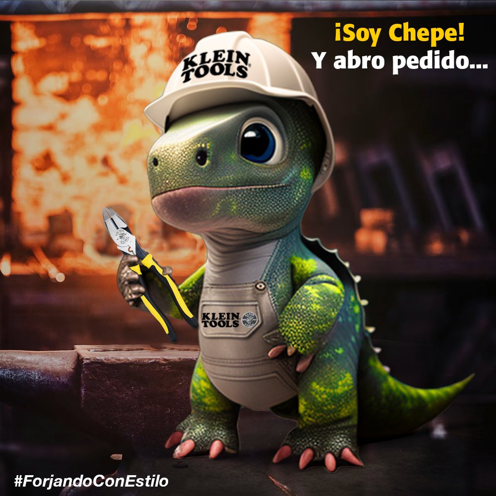 KleinToolsMex's tweet photo. 🔥 I M P O R T A N T E 🔥 ¡ABRO PEDIDO! ⚒️, mi nombre es Chepe y trabajo en una de las fábricas de Klein Tools. ¿Qué me van a pedir? 😉
#herramientas #kleintools #tools #handtools #dinos #minidinos #dinoProfesiones #electrisaurio #kleinsaurio #forja https://t.co/ziqsgBbclP
