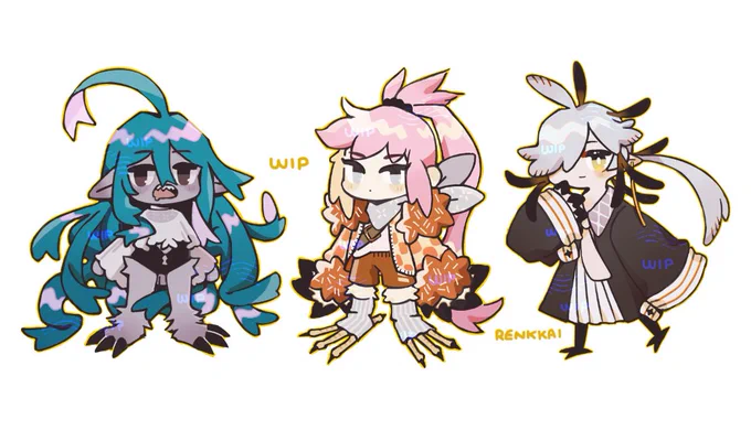 [OC] lil guys wip 