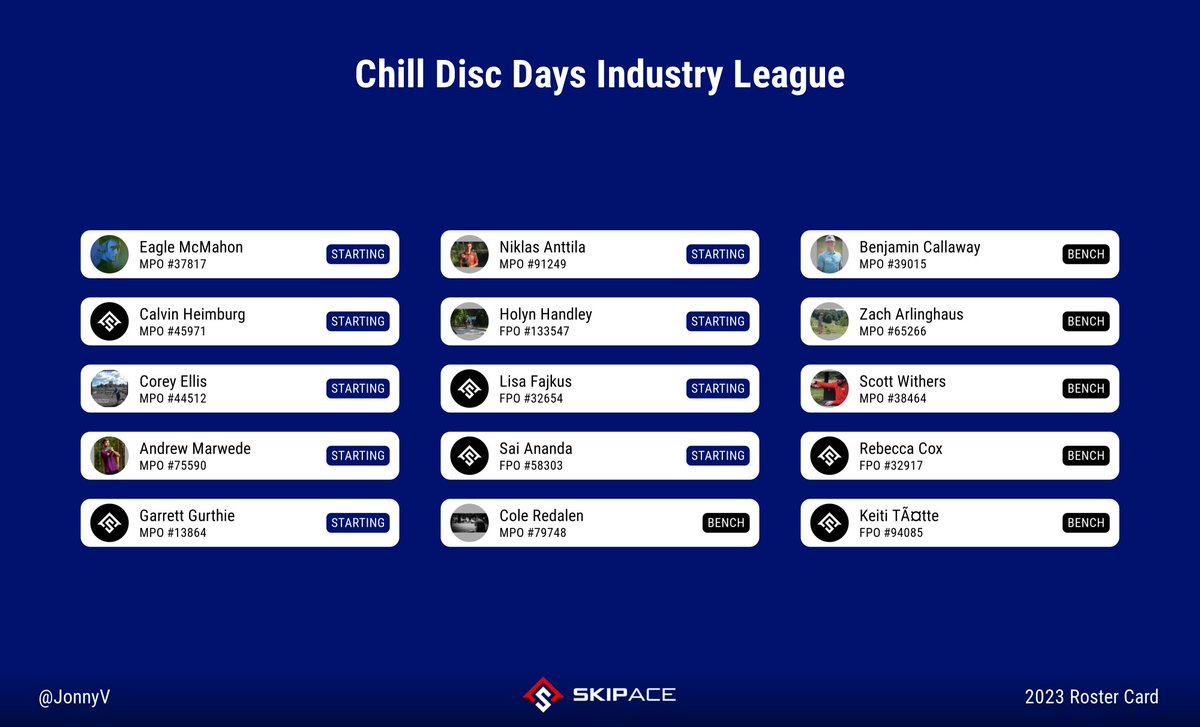 SkipAce.com Fantasy Disc Golf tweet media