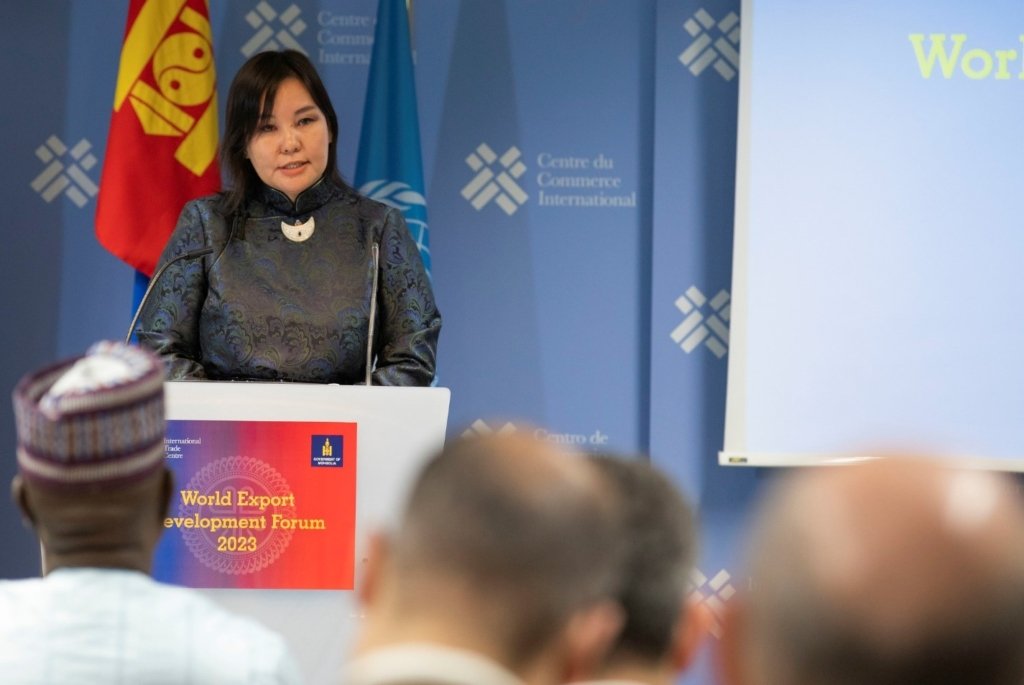MongolDiplomacy's tweet photo. Улаанбаатар хотноо зохион байгуулах "Дэлхийн экспортыг дэмжих форум"-ыг олон улсад зарлах арга хэмжээ Швейцарын Холбооны Улсын Женев хотноо төвтэй Олон улсын худалдааны төвд болов.

https://t.co/VRxOgVUvIF https://t.co/525lP7skah