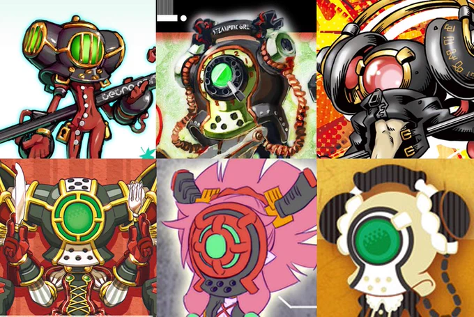 僕が手癖で描くものがスチームパンク方向に偏りすんぎ 