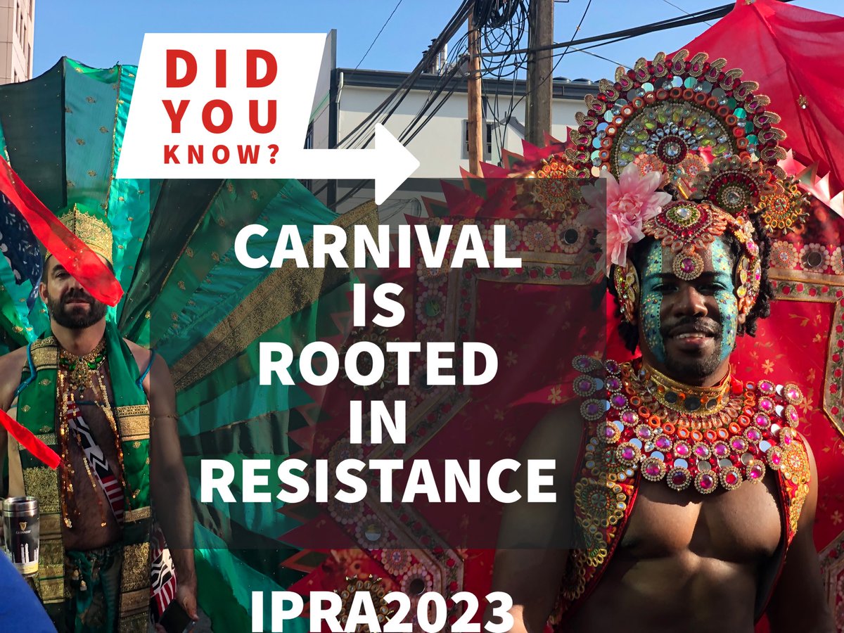 Did you know Carnival began in resistance to slavery and oppression??
