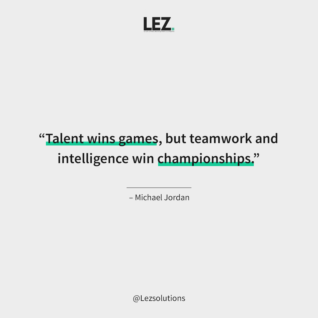 LEZSolutions's tweet photo. “Talent wins games, but teamwork and intelligence win championships.”
– Michael Jordan
.
.
#Motivation #inspiration #quotesoftheday #success #Hardwork #talent #winner #games #Champions https://t.co/Q4m1zSsbf6