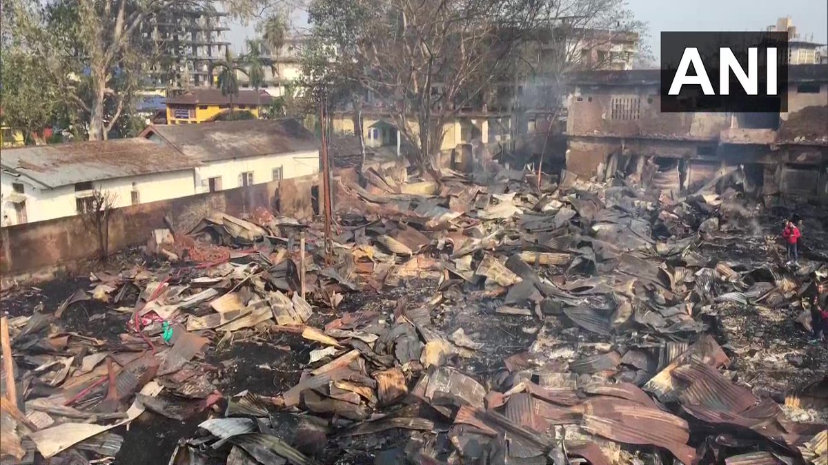 Assam | Shops gutted in fire in Chowk Bazaar area of Jorhat
Over 300 shops were… Assam | Shops gutted in fire in Chowk Bazaar area of Jorhat
Over 300 shops were…