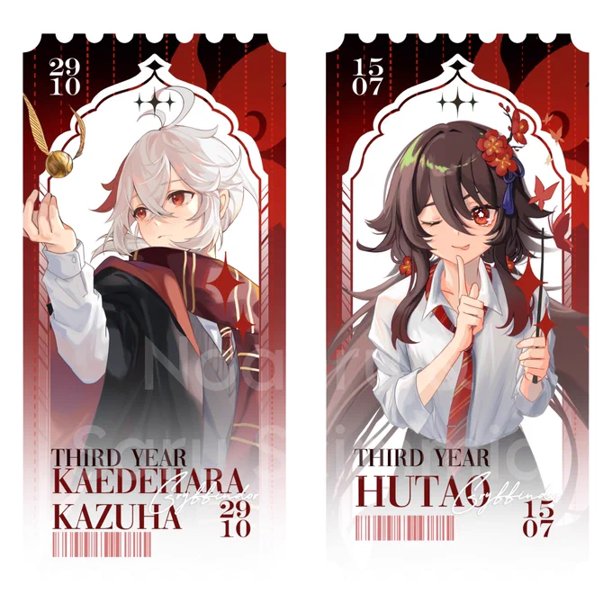 Welcome to Hogwarts~ My collab art with #GenshinImpact #genshin #KaedeharaKazuha #Hutao #Xiao #Cyno #Keqing #Venti #Layla #YaeMiko #RaidenEi #RaidenShogun #Scaramouche #Wanderer 
