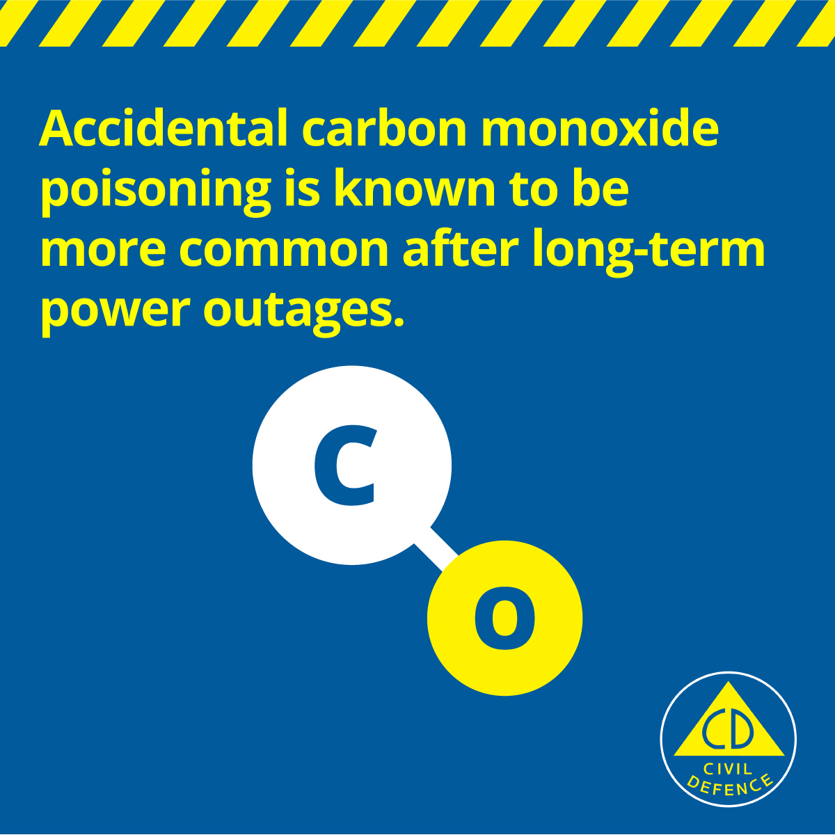 1/5
⚠ Accidental carbon monoxide poisoning kills several people a year in NZ. It is known to be more common after long-term power outages. ⚠