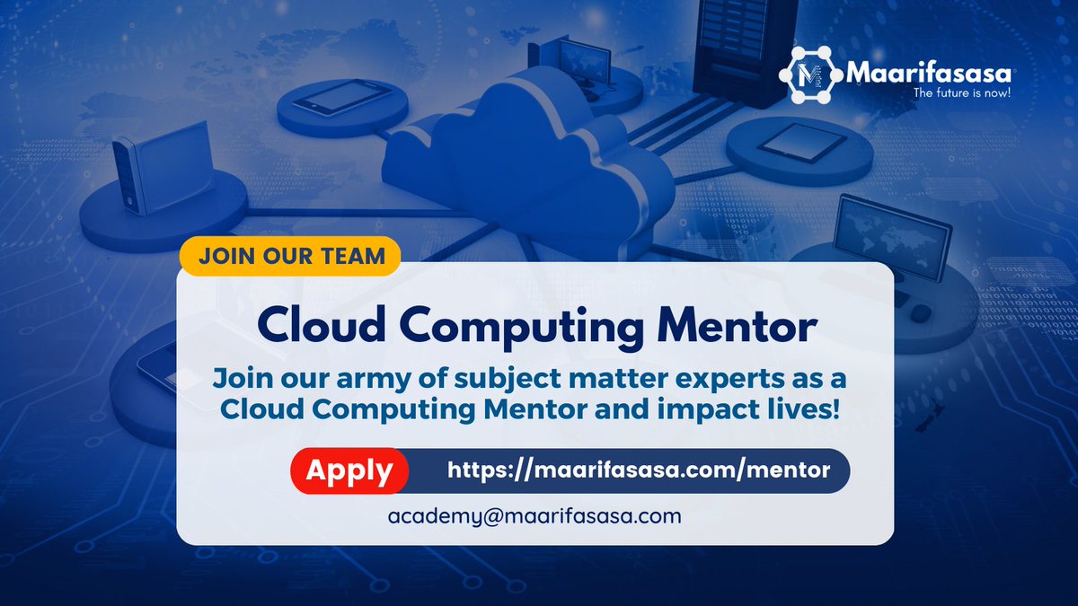 maarifasasa's tweet photo. #partnerships #mentorsourcing #startteaching
Mentor at Maarifasasa academy. Visit the link below to apply https://t.co/iVCLrARX74 https://t.co/I0nTysUp7A