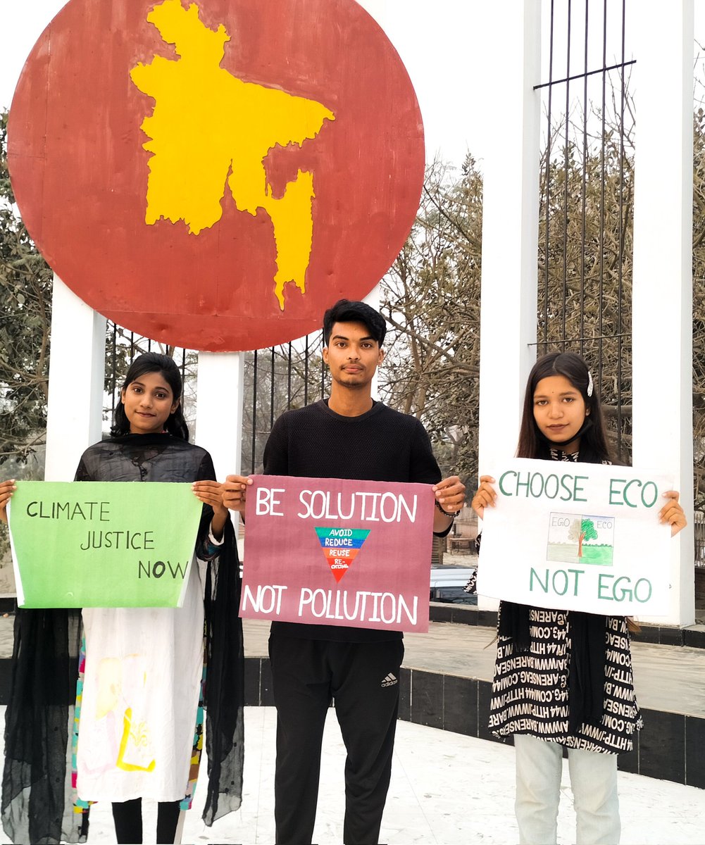 sz_opu's tweet photo. 🚨 Next Global Climate Strike Calling!!!!!
0️⃣3️⃣.0️⃣3️⃣.2️⃣0️⃣2️⃣3️⃣
Climate Strike
📍 Sirajganj,🇧🇩
❌Stop Finance in Fossil fuel
#stopfosilfuel
#TomorrowIsTooLate
#FridaysForFuture
@GretaThunberg https://t.co/1H3VVNCC3n