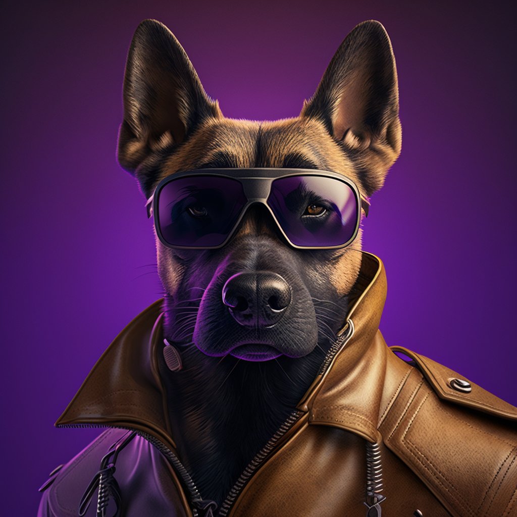 Rocky, a toughdog, was in the mafia. He loved Italian food, and would often go to the best Italian restaurants in town and order one of each thing off the menu. Fortunately, he left his life of crime after he minted 69 BAYC in 2021, The rest is history..(Ps.He still loves pasta)