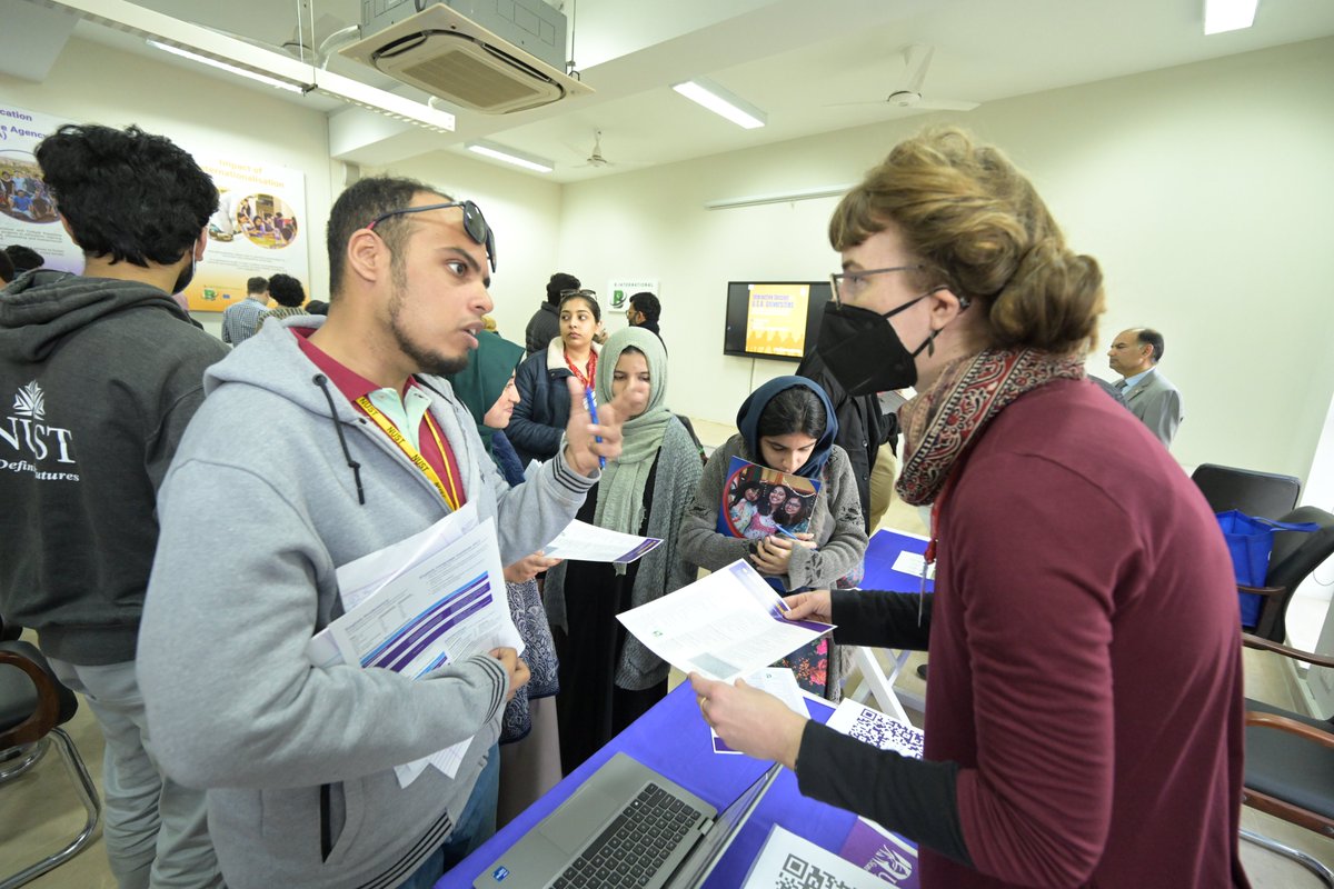 NUST International Office (@nust_nio) on Twitter photo Education fair in collaboration with <a href="/USEFP/">USEFP</a> held at <a href="/DefiningFutures/">NUST</a> with US Universities. There was a buzz in the air and we cannot wait for more events in the future!!!
<a href="/CUBoulder/">CU Boulder 🦬</a> <a href="/UofAlabama/">The University of Alabama</a> <a href="/youngstownstate/">Youngstown State University</a> <a href="/SUNY/">SUNY - The State University of New York</a> <a href="/UBridgeport/">University of Bridgeport</a> <a href="/UNOmaha/">University of Nebraska at Omaha</a> <a href="/UofNH/">University of New Hampshire</a> <a href="/WSUGlobal/">WSU Global Campus</a> <a href="/LATech/">Louisiana Tech University</a> <a href="/SLU_Official/">Saint Louis University</a> Education fair in collaboration with <a href="/USEFP/">USEFP</a> held at <a href="/DefiningFutures/">NUST</a> with US Universities. There was a buzz in the air and we cannot wait for more events in the future!!!
<a href="/CUBoulder/">CU Boulder 🦬</a> <a href="/UofAlabama/">The University of Alabama</a> <a href="/youngstownstate/">Youngstown State University</a> <a href="/SUNY/">SUNY - The State University of New York</a> <a href="/UBridgeport/">University of Bridgeport</a> <a href="/UNOmaha/">University of Nebraska at Omaha</a> <a href="/UofNH/">University of New Hampshire</a> <a href="/WSUGlobal/">WSU Global Campus</a> <a href="/LATech/">Louisiana Tech University</a> <a href="/SLU_Official/">Saint Louis University</a>