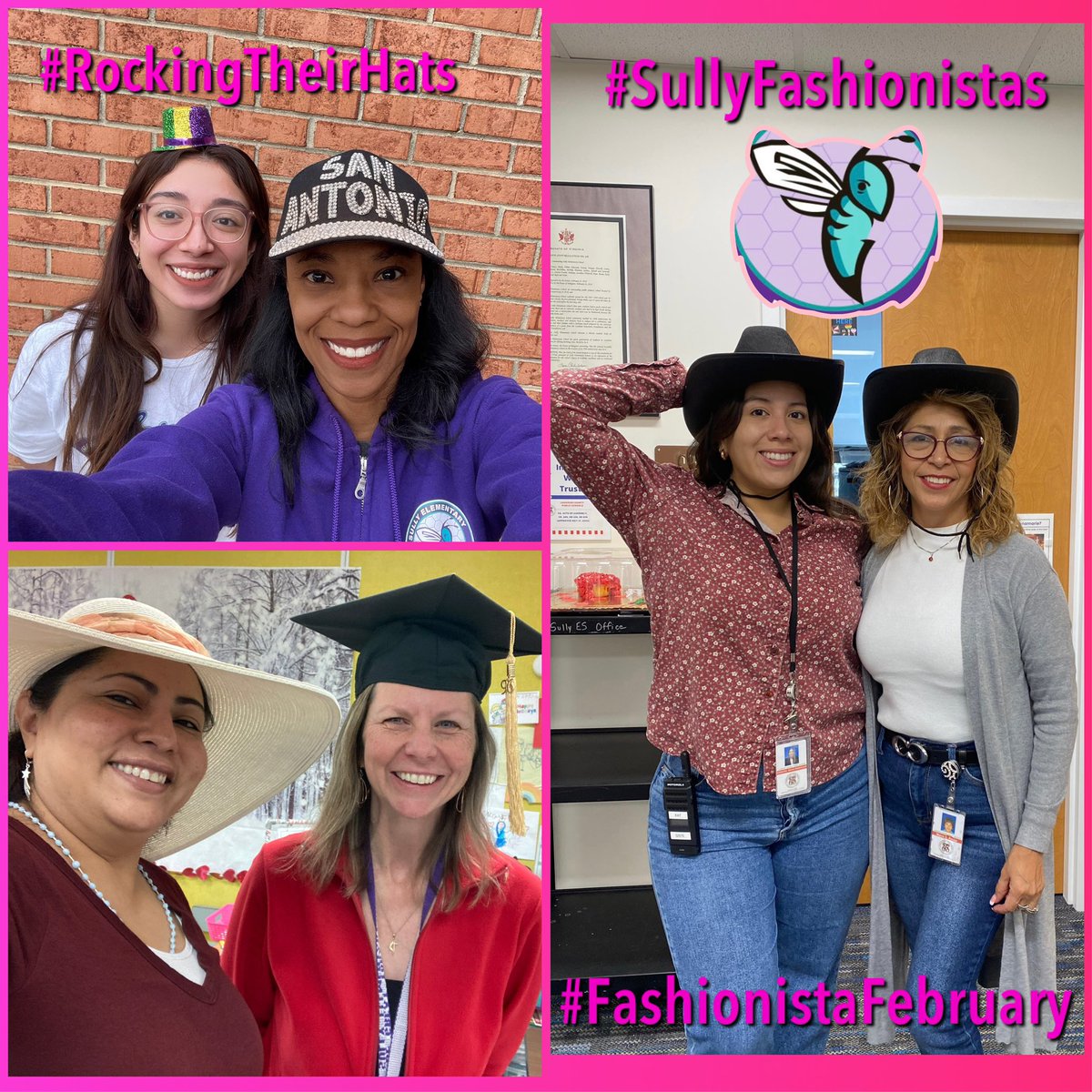 BelindaMCermola's tweet photo. Thursday was #HatDay @SullyES_LCPS for our #FashionistaFebruary Challenge! So much fun watching #SulkyFashionistas participate. #SullyRocks #FashionistaBella #FadhionistaTuesday #LCPFashionista @mrschelsiegrant @frosty_teacher @Principal_Tuck https://t.co/SlKNpkpgLN