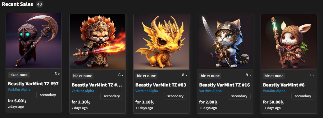 VarMintAlpha's tweet photo. Nice to see some secondary sales runnin keep it up!

Check out #BeastlyVarmint:
https://t.co/c2jPDfkcoQ

_____________
#NFTshill #NFT #NFTCommunity #NFTs #Tezos #tezosart #TezosNFTs #tezoscommunity #tezoscollector #nftcollector https://t.co/5jLm2AQywA