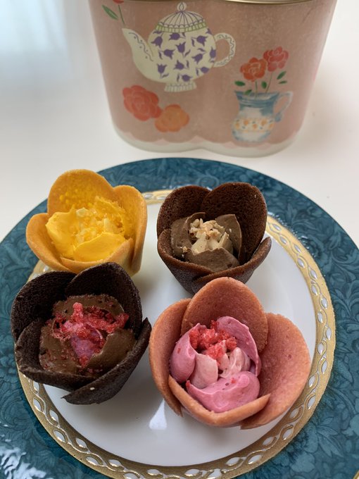 読者様からまたまた素敵なプレゼントをいただきました見て楽しい食べて美味しいチューリップのクッキー缶。こちらネットで見て可愛いなあと思ってました。まさかいただけるなんて。すごく美味しかったです。M様ありがとうございました 