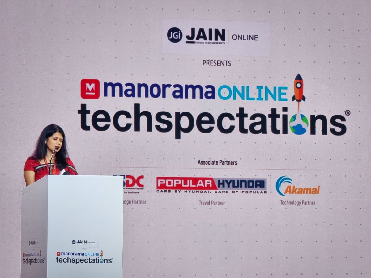 jain_kochi's tweet image. Techspectations, Kerala’s niche digital summit, is live! Join us to explore the latest digital trends with 9 Enlightening Sessions by 28 Eminent Speakers.

@Techspectation 
 
#Techspectations2023 #DigitalSummit #NowInSession