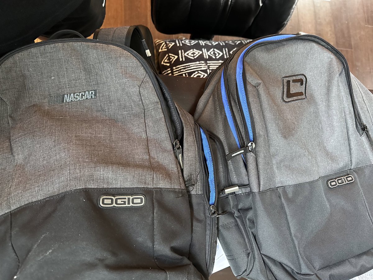 Harris Lue on Twitter "Got that NASCAR backpack on my first day of