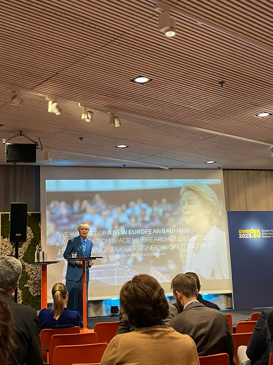 <a href="/michelamagas/">michela magas</a>, member of the High Level Round
Table for the New European Bauhaus, speaking on the role of #NewEuropeanBauhaus in putting culture &amp; innovation at the heart of policy making &amp; the role of female Leadership within the EU on this.