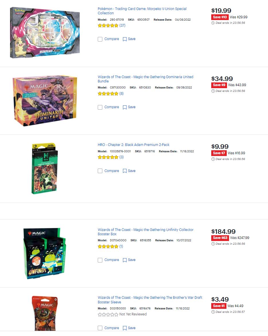 Trading Card Game Sale via Best Buy. https//t.co/2TFwWcR4PC Cheap Ass