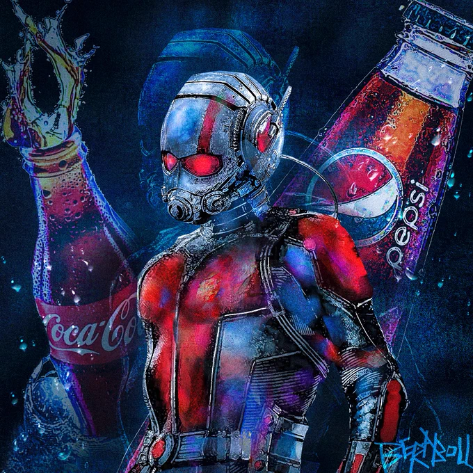 #クアントマニア 公開おめでとう!日本のヒーローっぽいデザイン最高!#アントマン #アントマンワスプ     #MCU好きと繋がりたい #アベンジャーズ #イラスト #fanart #illustraion 