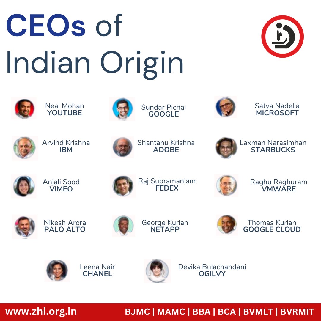 zhi_patna's tweet image. Neal Mohan, CEO of YouTube is latest to join list of CEOs of Indian Origin.

#beproud #learnfromthem #shapeyourfuture #zhipatna
zhi.org.in