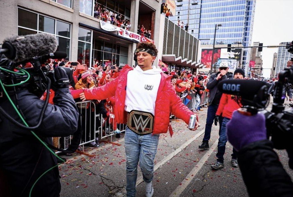 ManiktalaRick's tweet photo. I see you @BranchPattern cheering #MVP for 2-time world champion @PatrickMahomes! https://t.co/x4P3BlYUwe