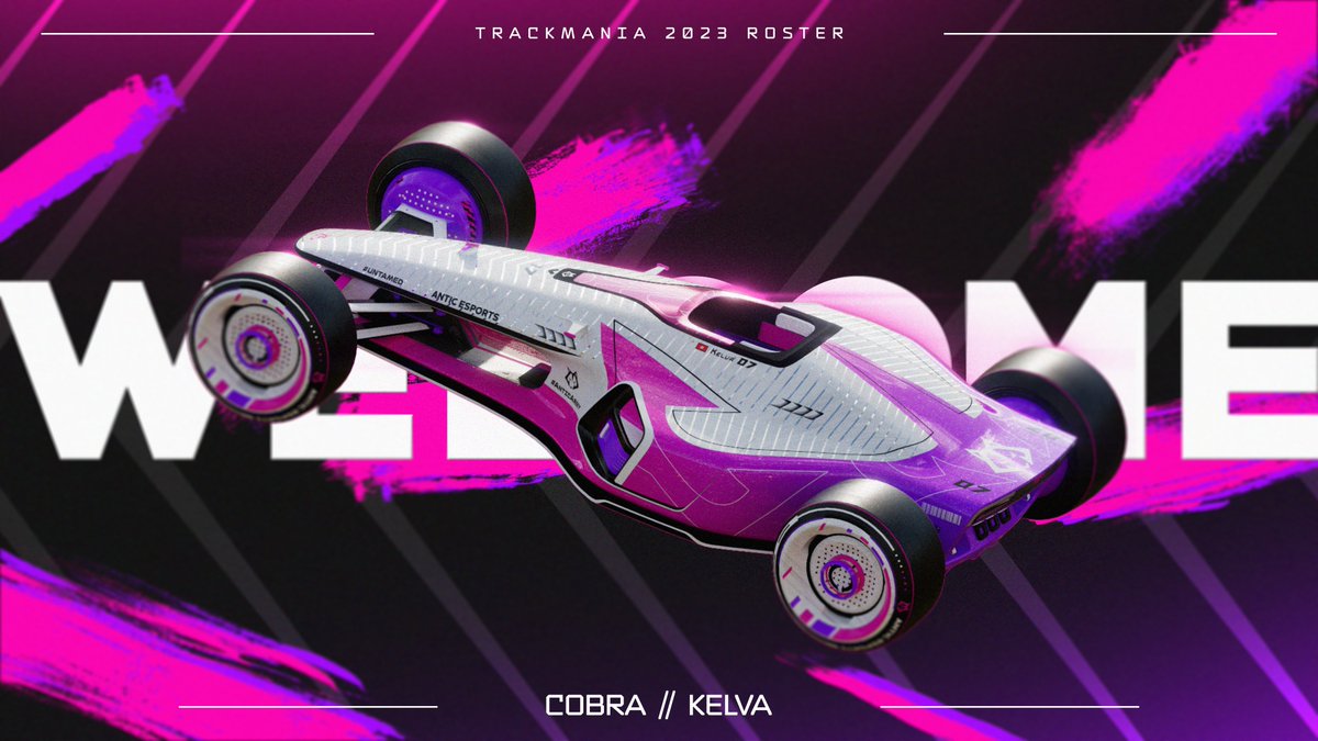 [ #Announcement ]

The wolfpack hits the racetrack! Introducing our <a href="/TMesports/">Trackmania World Tour</a> roster. Please welcome our two players:

🏎<a href="/CarelesssCobra/">Cobra</a>
🏎<a href="/Kelva2070/">Kelvawesome</a>

#AnticArmy | #Untamed | #Trackmania