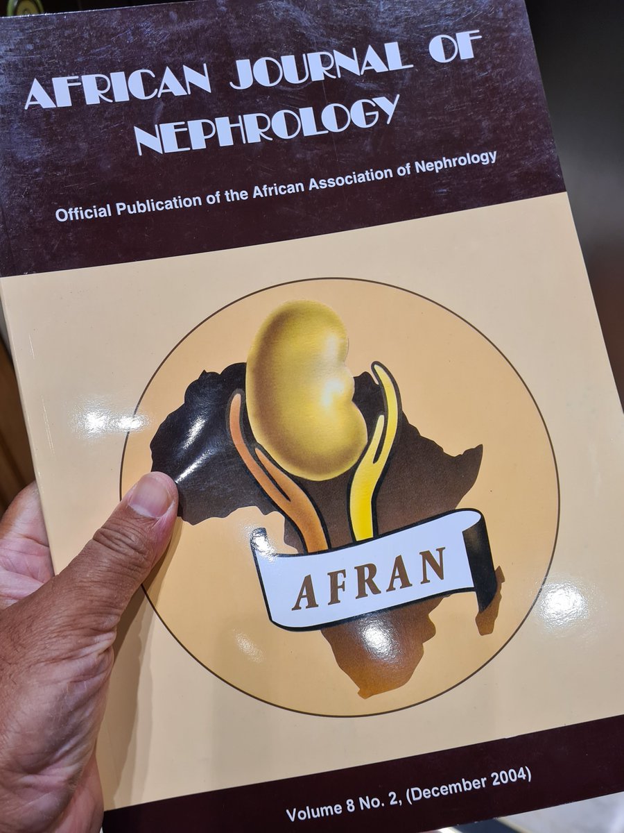 Razeen Davids (@razeendavids) on Twitter photo Well done, <a href="/Gawad_Nephro/">Mohammed Abdel Gawad</a>, for finding this "missing" AJN issue. It will be digitized and on the journal website soon. Please help us find the remaining back issues so we can complete the archive.
<a href="/AfricanAFRAN/">African Association of Nephrology (AFRAN)</a> <a href="/AfricanJNephrol/">AfricanJNephrol</a> <a href="/sa_nephro/">SANephrology</a> Well done, <a href="/Gawad_Nephro/">Mohammed Abdel Gawad</a>, for finding this "missing" AJN issue. It will be digitized and on the journal website soon. Please help us find the remaining back issues so we can complete the archive.
<a href="/AfricanAFRAN/">African Association of Nephrology (AFRAN)</a> <a href="/AfricanJNephrol/">AfricanJNephrol</a> <a href="/sa_nephro/">SANephrology</a>