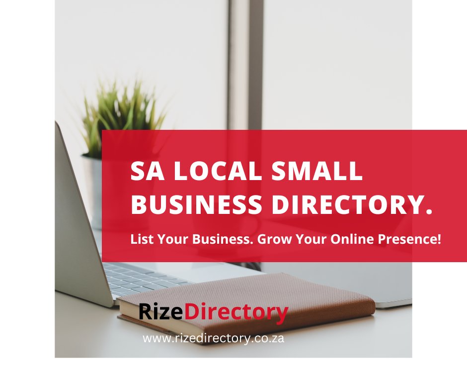 Rizeconnect_'s tweet photo. A local listing website that provides comprehensive details of small local businesses in South Africa. It also allows customers to browse and find local products and services.
https://t.co/xTIltIyp4n
#rizedirectory #businessdirectory #businesslistings #digitalmarketing https://t.co/fs2VODuorI