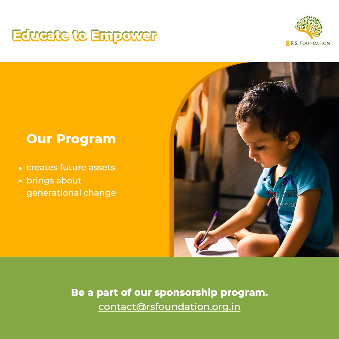 TheRSF2020's tweet photo. Looking for a meaningful way to make a difference?
Contact us to nominate a child for RS Foundation's Educate to Empower Program! 
You can help provide a child with access to education, giving them the tools they need to succeed and break the cycle of poverty

#educationmatters https://t.co/drQOPWB5TK