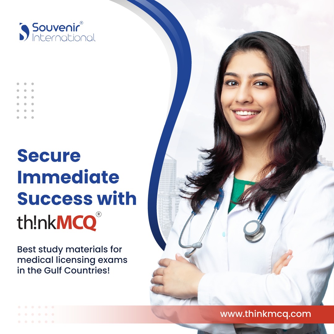 Get authentic study material for Gulf Medical Licensing Exam preparation from: thinkmcq.com

#souvenirintl #thinkmcq #medicaljobsuae #doctorsjobs #uaejobs #healthcarejobsuae #medicalrecruiter #uaejobconsultancy #medicaljobsuae #MCQguide #MCQDatabank