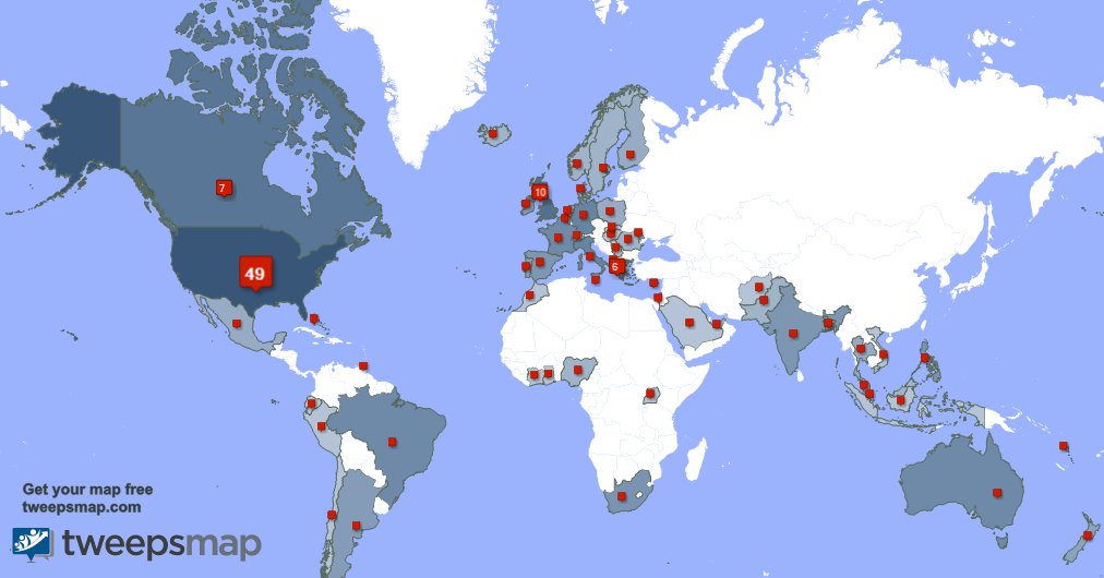 Special thank you to my 1 new followers from USA last week. tweepsmap.com/!Annepappas22