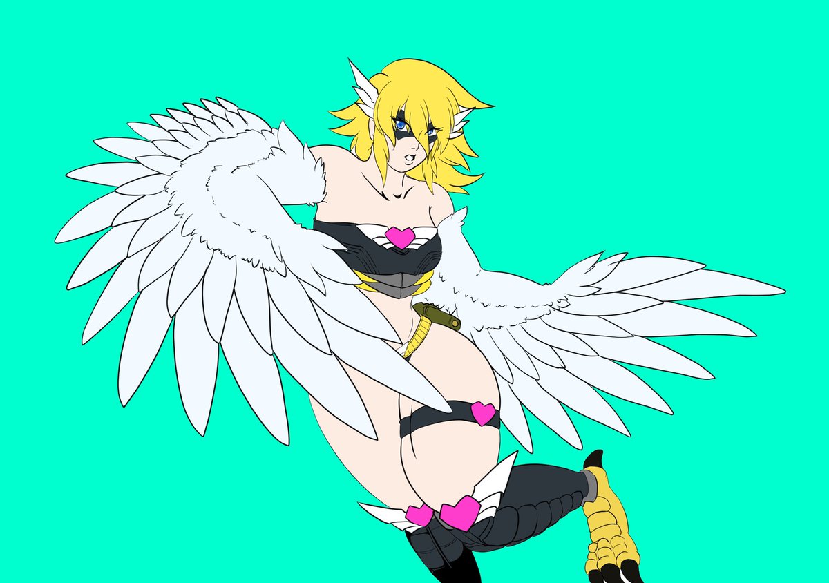 振り返るとふともも強調性高い絵意外と少なかったな…!? #太ももは太いから太ももっていうんだよ 