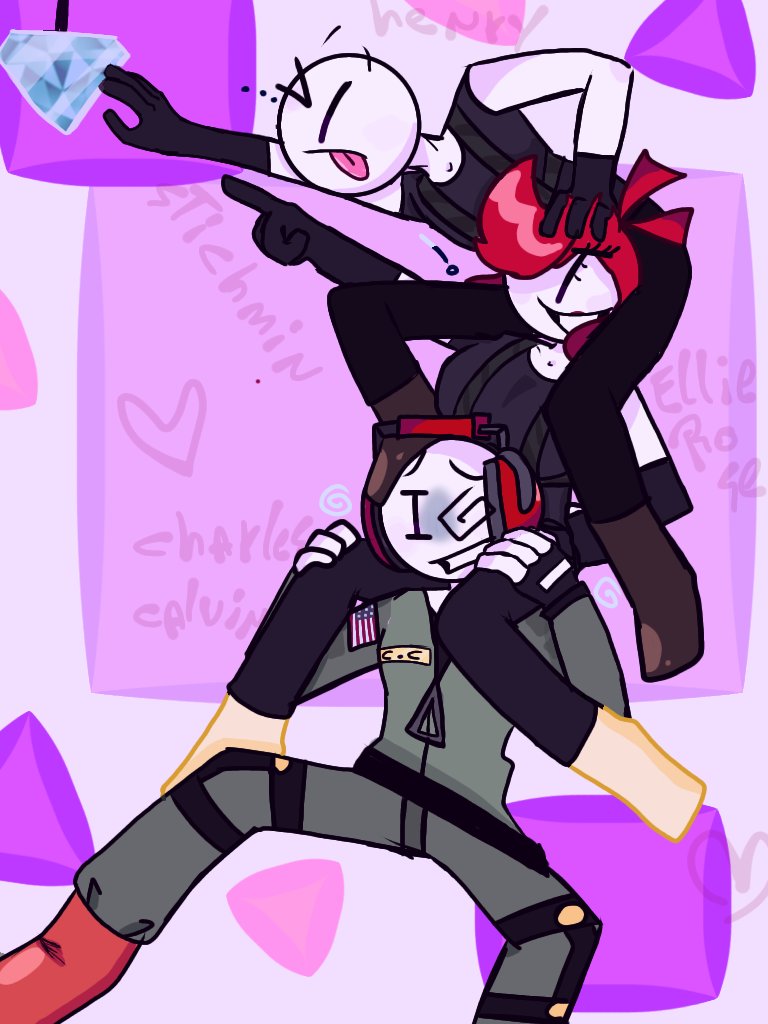 que75796703's tweet photo. Okaaaay? Hehehe, that looks dangerous.

Henry and ellie are too heavy..

                          !?
#HenryStickmin https://t.co/GSvU2BoR1L