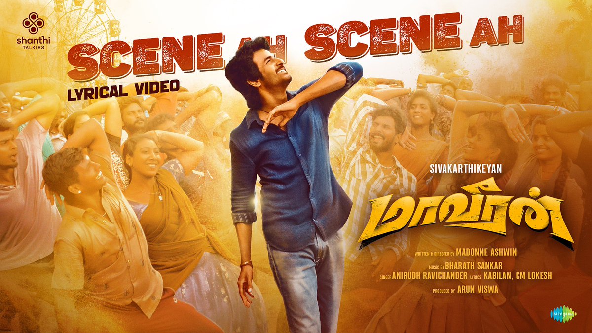 Nn84Naganatha's tweet photo. #SceneAhSceneAh lyric video from #Maaveeran
https://t.co/rmRmzM7cE3 
A @bharathsankar12 Musical! https://t.co/XVuNG4yeVA