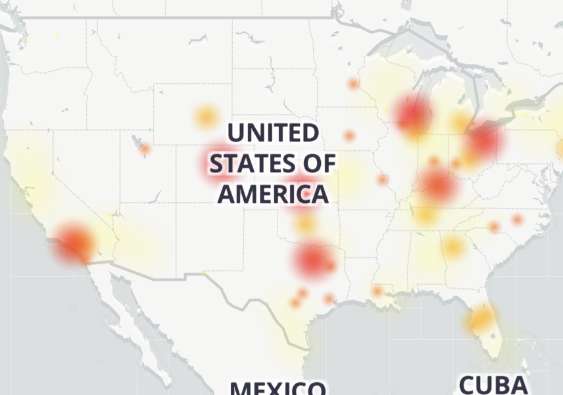 RoyceEddington's tweet image. MASSIVE Spectrum outage. Entire Texas valley offline around 12:30 AM. BOTH business and residential. Harlingen. McAllen. Rio Grande City. Brownsville. Mission. Edinburg. DownDetector showing other parts of the US having outages as well. 

#spectrum #spectrumoutage #texasvalley