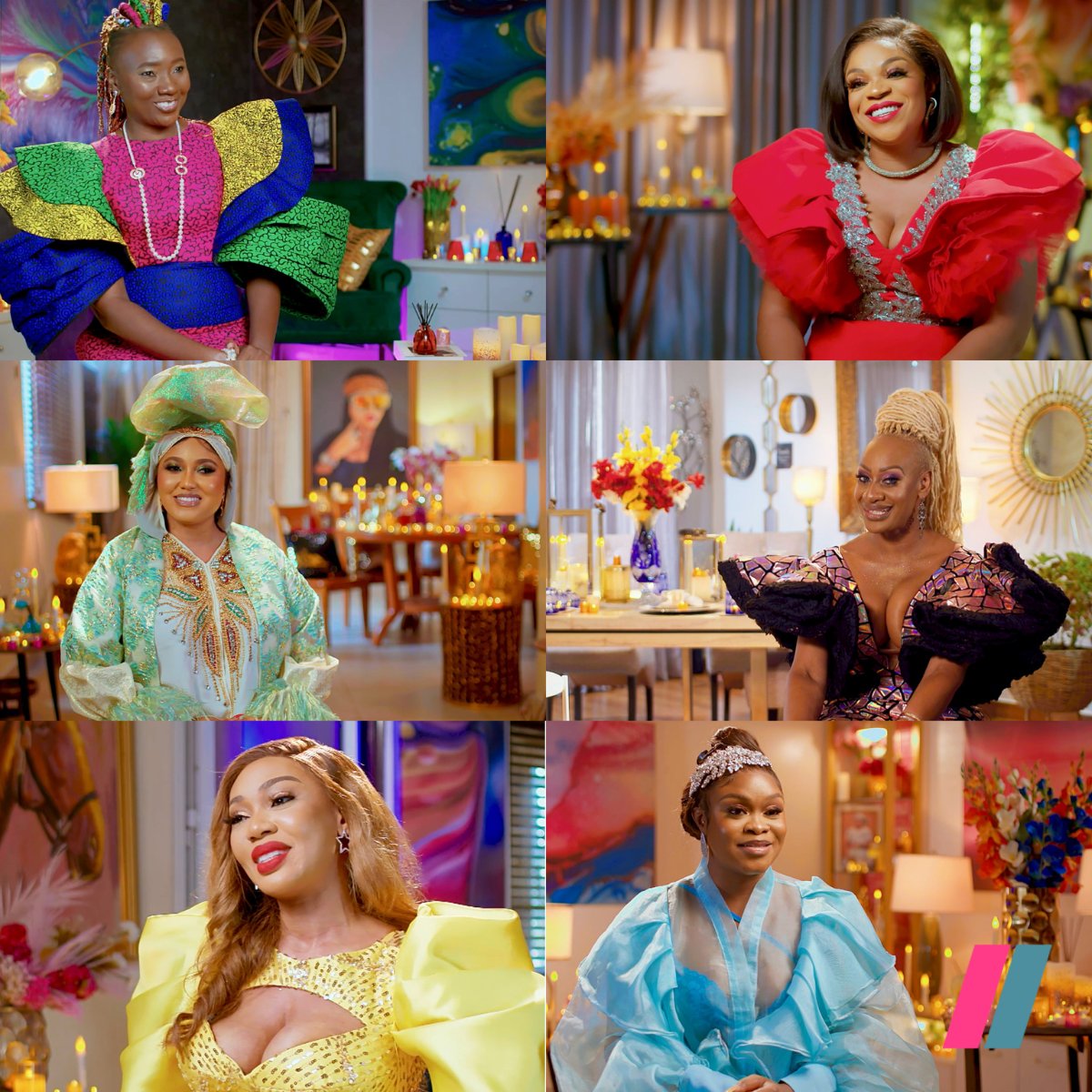 #RHOAbuja episode 1️⃣ confessional looks are givinggg 🤌🏾 The Real Housewives of Abuja came through 😍