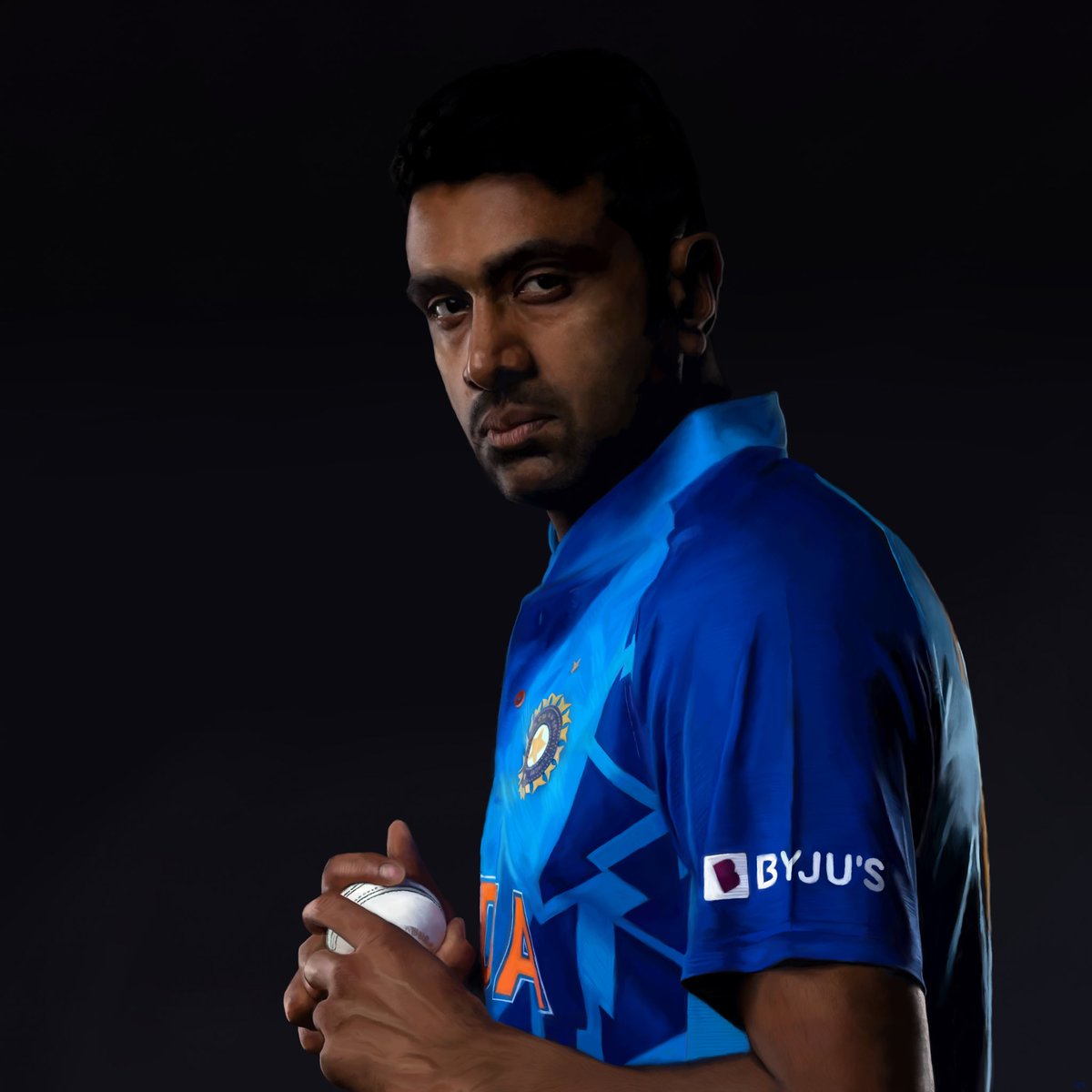 WG_RumblePants's tweet image. This has been a challenging painting but I’m pleased to finish it today, when @ashwinravi99 has already taken two superb wickets.
I don’t suppose it’s realistic to expect him to see it, but it would be lovely if he does at some stage, so any retweets very gratefully received.