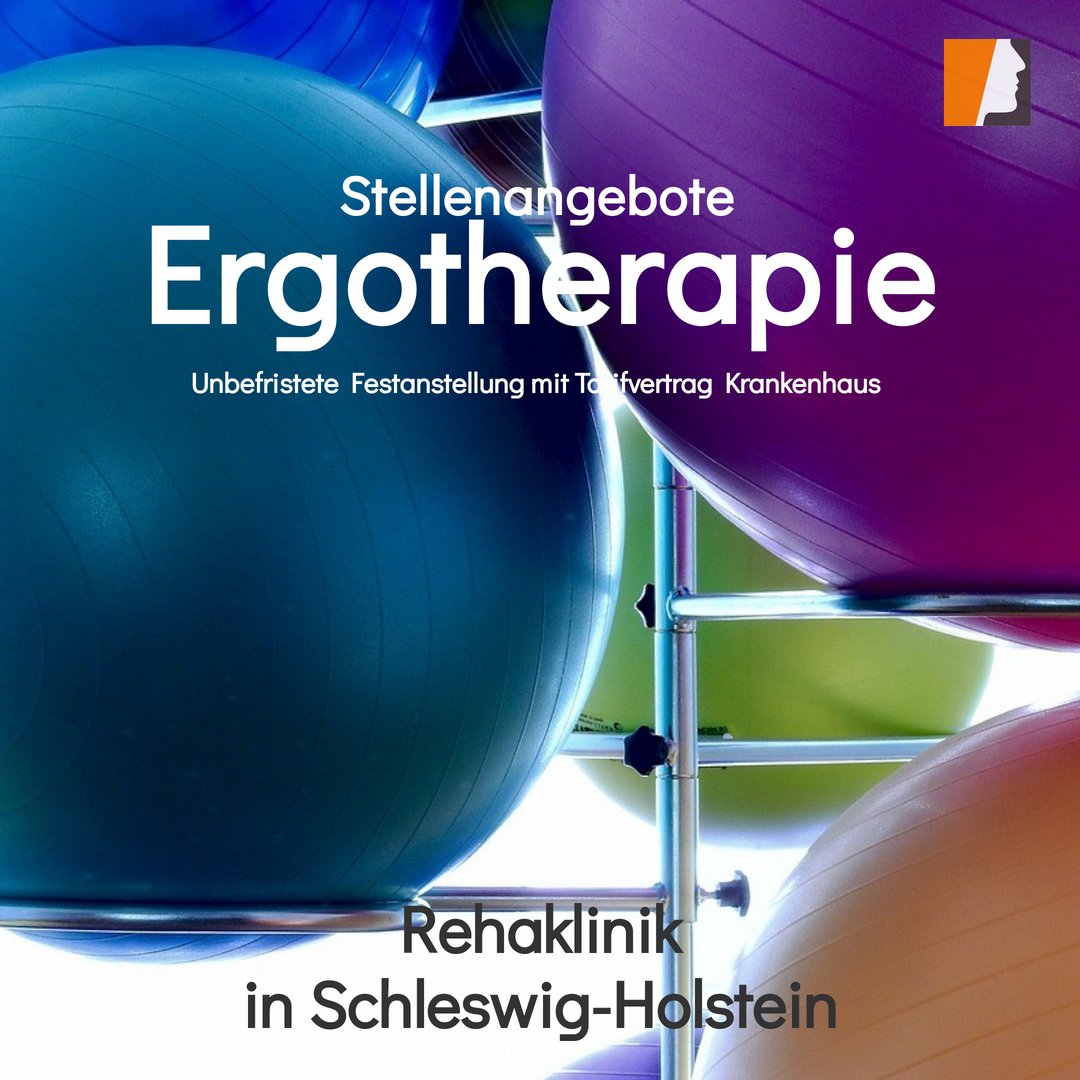 Stellenangebot Ergotherapie -Kinder- und Jugendliche in Schleswig-Holstein 

Die Eltern-Kind-Klinik bietet die Rehabiltation von Frührehabilitation bis zur schulischen und beruflichen Wiedereingliederung (Phase B-E) an. #Stellenangebot #Ergotherapeut hier:
rpb.li/HDd