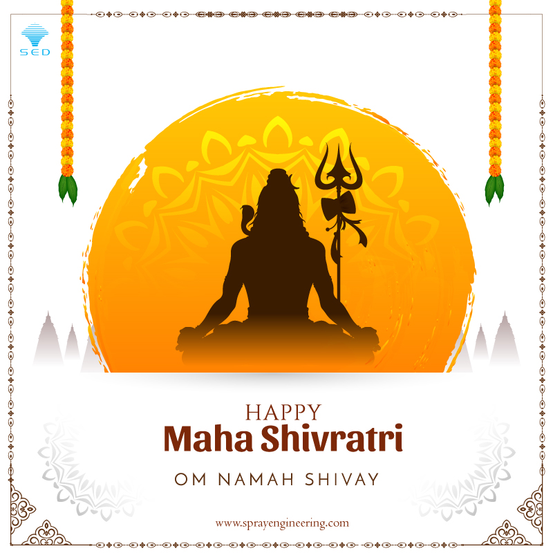 sprayeng's tweet photo. May Lord Shiva bless you with joy, peace, and harmony on the auspicious occasion. Spray Engineering Devices Limited wishing you and your family a very Happy Mahashivratri 😇 

#shivshankar #mahashivratri  #sprayengineering #happiness #water #engineer #technology #engineering https://t.co/f1Yyh3sx63