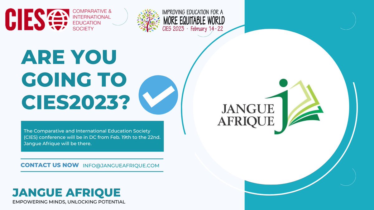 #CIES2023. #ImprovingEducation for a more equitable world. 

Is there a better way to build on the #PowerOfIdealism?

Yes!
We will be at @cies_us2023.
See you there!