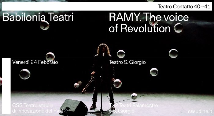 In uno spettacolo-concerto di #BabiloniaTeatri
24 febbraio h21 a #Udine #TeatroContatto, Ramy Essam, 'la voce della Rivoluzione',canta con grazia, poesia, rabbia e nostalgia di chi paga tutti i giorni un prezzo altissimo per le proprie scelte: l'esilio dal proprio paese, l'Egitto