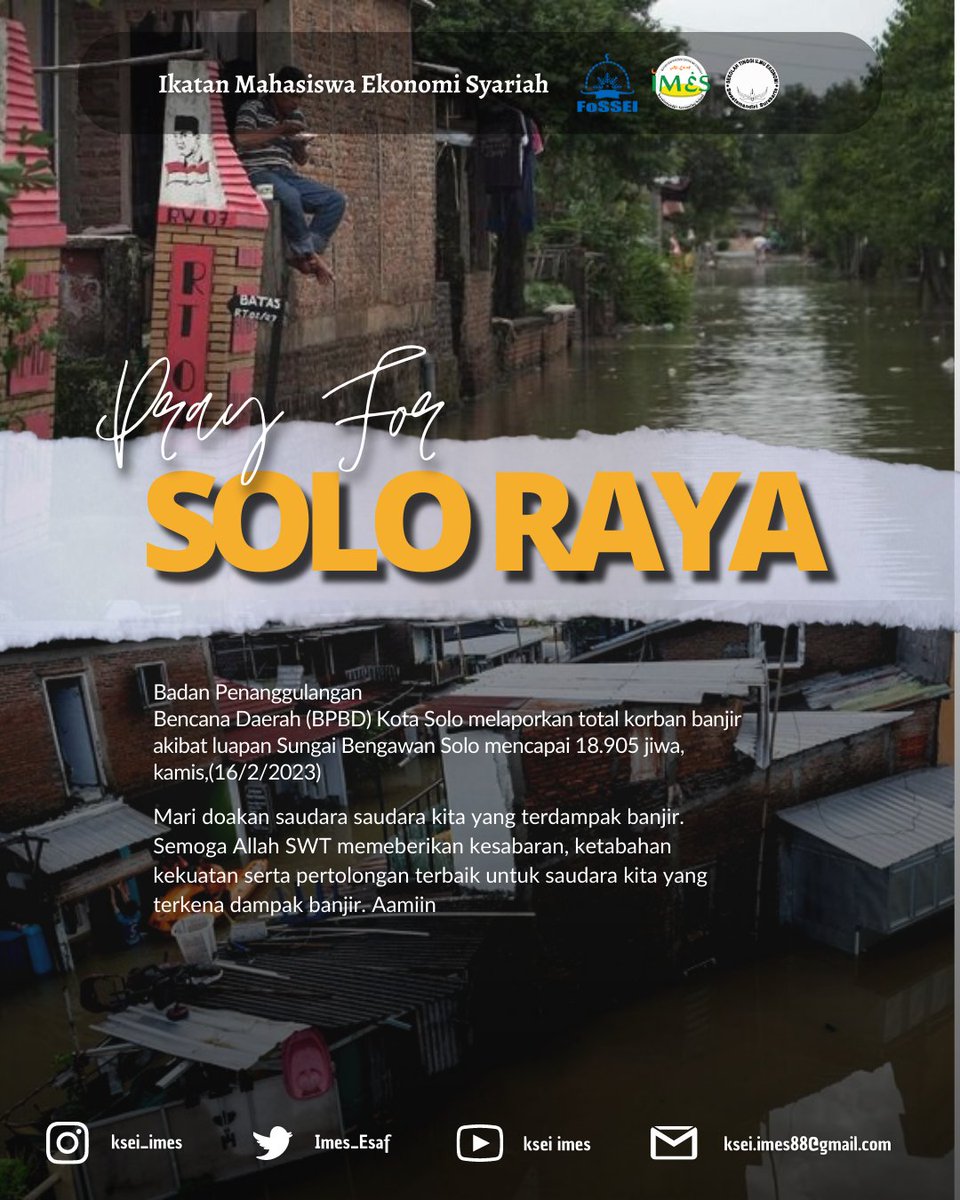 [Pray for Solo Raya]
Let's pray for our brothers and sisters affected by the floods. May Allah SWT give patience, fortitude, strength and the best help for our brothers affected by the floods. Amen!
#prayforsolo
