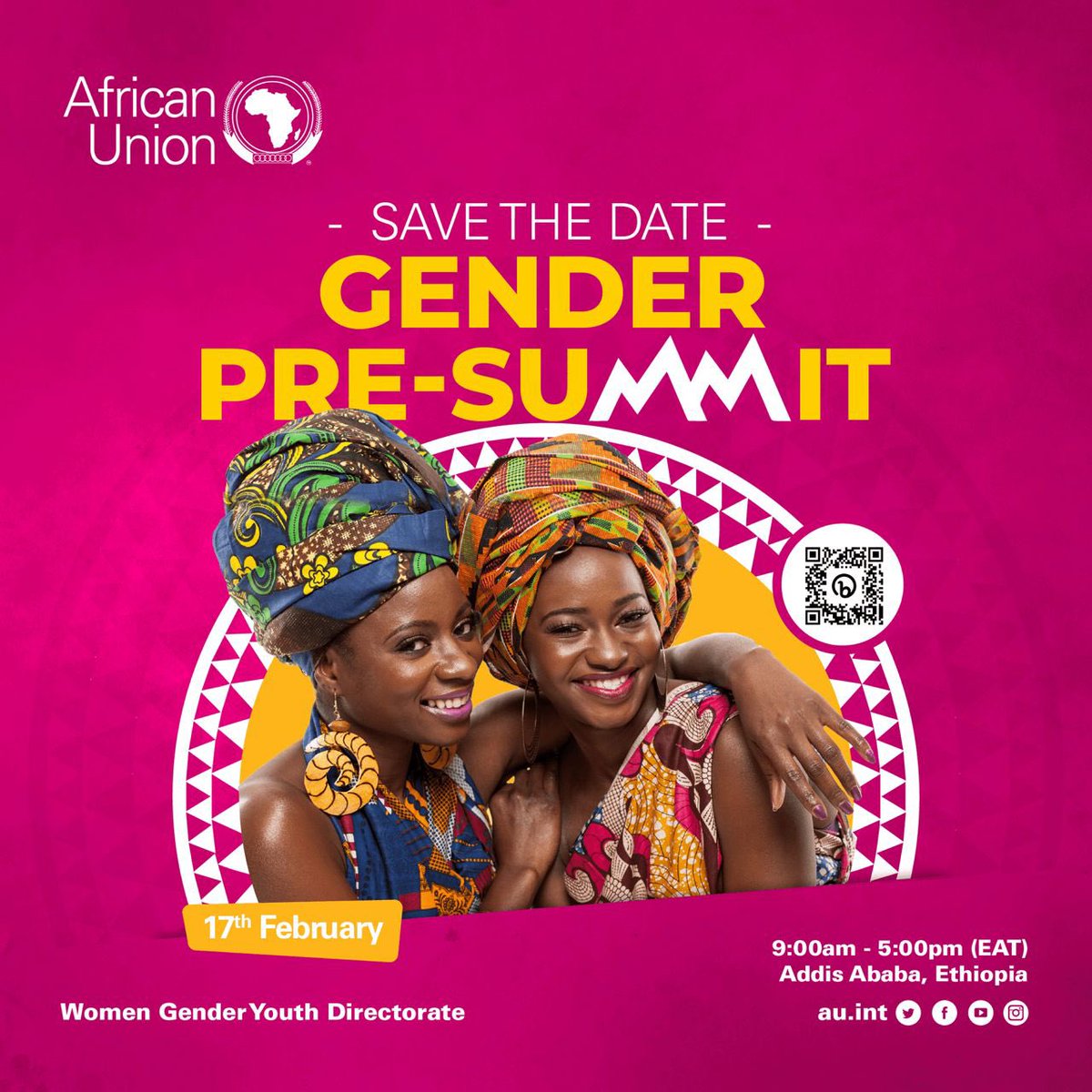 BinetaDOfficial's tweet photo. Currently at the #GenderPreSummit!
On the theme
🎯Linking The Past To The Future: Accelerating Investments, Actions and Accountability for GEWE in Africa: 20 years of Maputo Protocol
Join here
➡️ https://t.co/SRfrb0WNqv https://t.co/pW999BtUGi