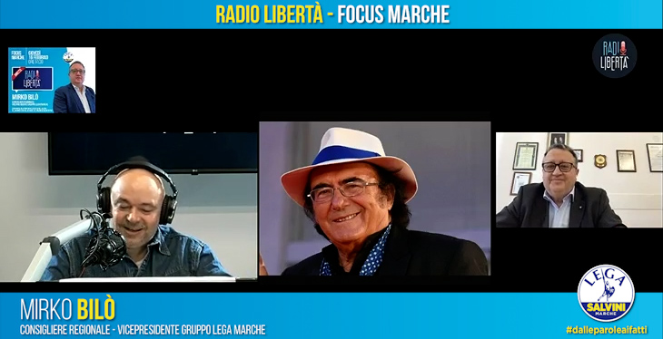 Lega_Marche's tweet image. Il consigliere regionale Mirko #Biló e #Albano Carrisi protagonisti di un coinvolgente focus radiofonico sulle #Marche
Leggi e guarda 👉 bit.ly/bilo-focus-mar…