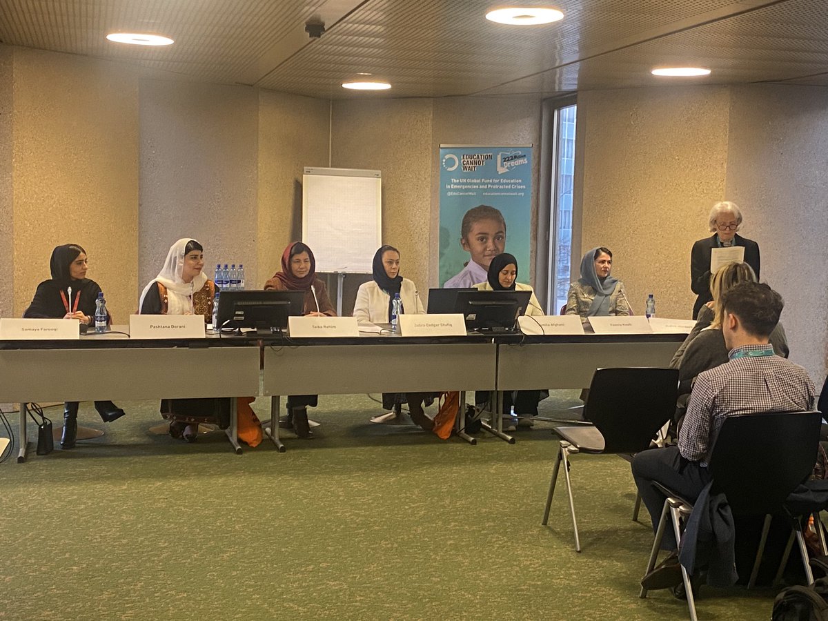 Kicking off the second day of the <a href="/EduCannotWait/">Education Cannot Wait</a> #HLFC2023 with a stellar panel of Afghan women including <a href="/Fawziakoofi77/">Fawzia Koofi</a> <a href="/FaruqiSomaya/">Somaya Faruqi</a> <a href="/BarakPashtana/">Pashtana Zalmai Khan Durrani پښتنه درانی</a> <a href="/JamilaAfghani/">Jamila Afghani</a> <a href="/DadgarZuhra/">Zuhra_Dadgar-Shafiq</a> moderated by <a href="/FCDOEducation/">FCDO Girls’ Education</a>’s  <a href="/JSHerbertson/">Judith Herbertson</a>. #LetAfghanWomenLearn