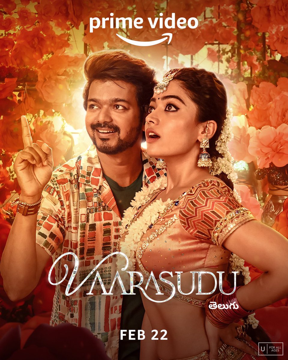 TVKHQ_Pudukotta's tweet photo. Get ready to experience this captivating story laced with emotional turmoil!🤩🔥

#VarisuOnPrime, Feb 22 only on @PrimeVideoIN in Tamil, Telugu and Malayalam...

#Thalapathy @actorvijay Anna..!!

#LEO #Varisu #TVMI

@BussyAnand @farvace @TVMIoffl @Jagadishbliss @RIAZtheboss https://t.co/9zR4No8zne