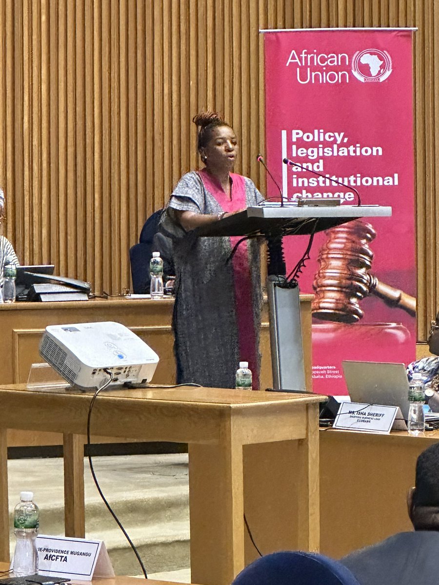 GimacNetwork's tweet photo. 85% of the population in Africa is either women or youth. The @AU_WGYD may be new given the merger to have youth included but the work is not new. Our work puts the interest of #womenandyouth at the center ~ @maprude at the @_AfricanUnion #GenderPreSummit #39GIMAC https://t.co/uafBjylxoT