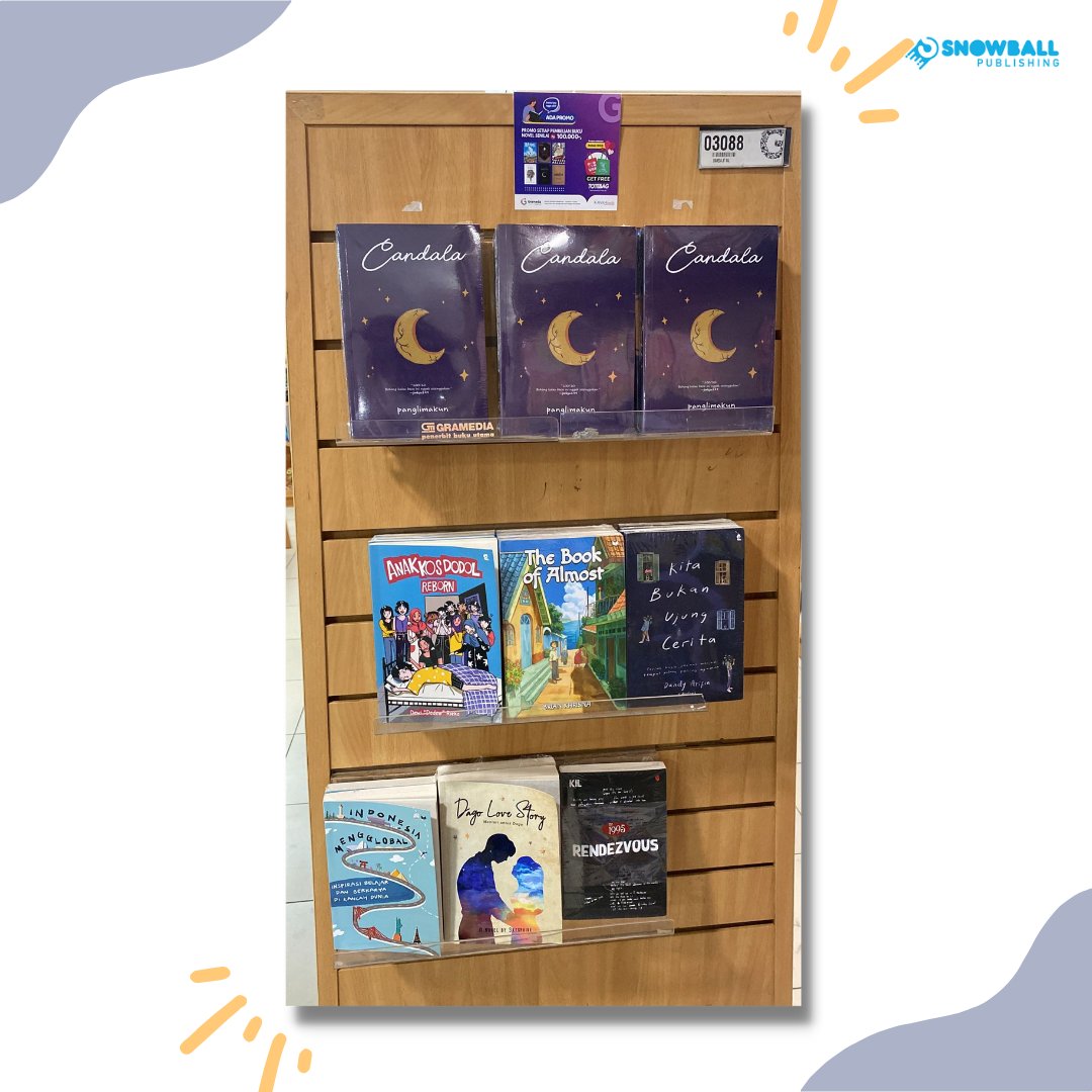 Snowballpublish's tweet photo. Yeah! 😆😆
Candala by Kak @panglimakun sudah tersedia di @GramediaBintaro
Yuk jemput sekarang!!
 😆😍

#snowballpublishing #CANDALA https://t.co/7x3eo6zH7b