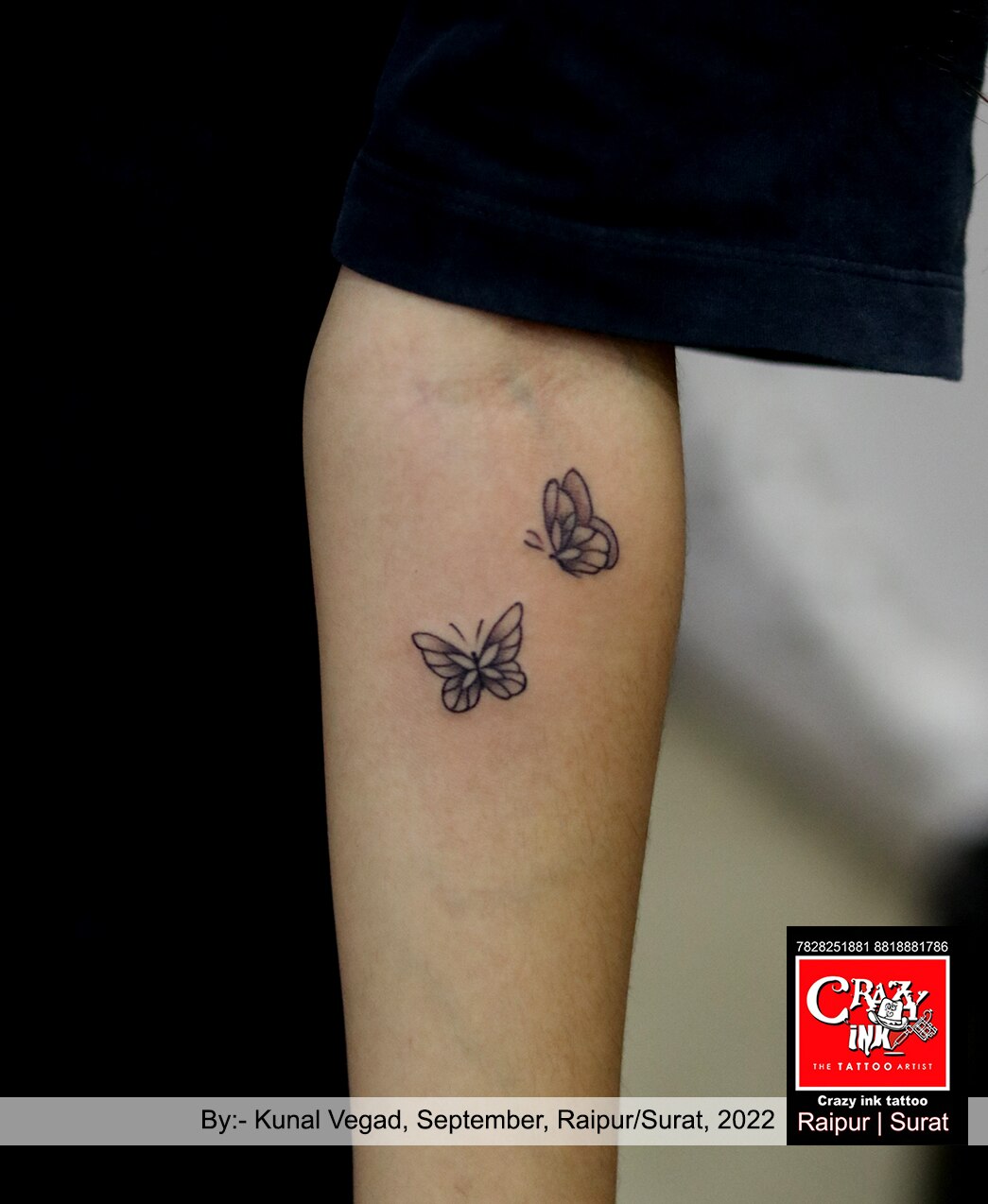 tiny butterfly tattoos