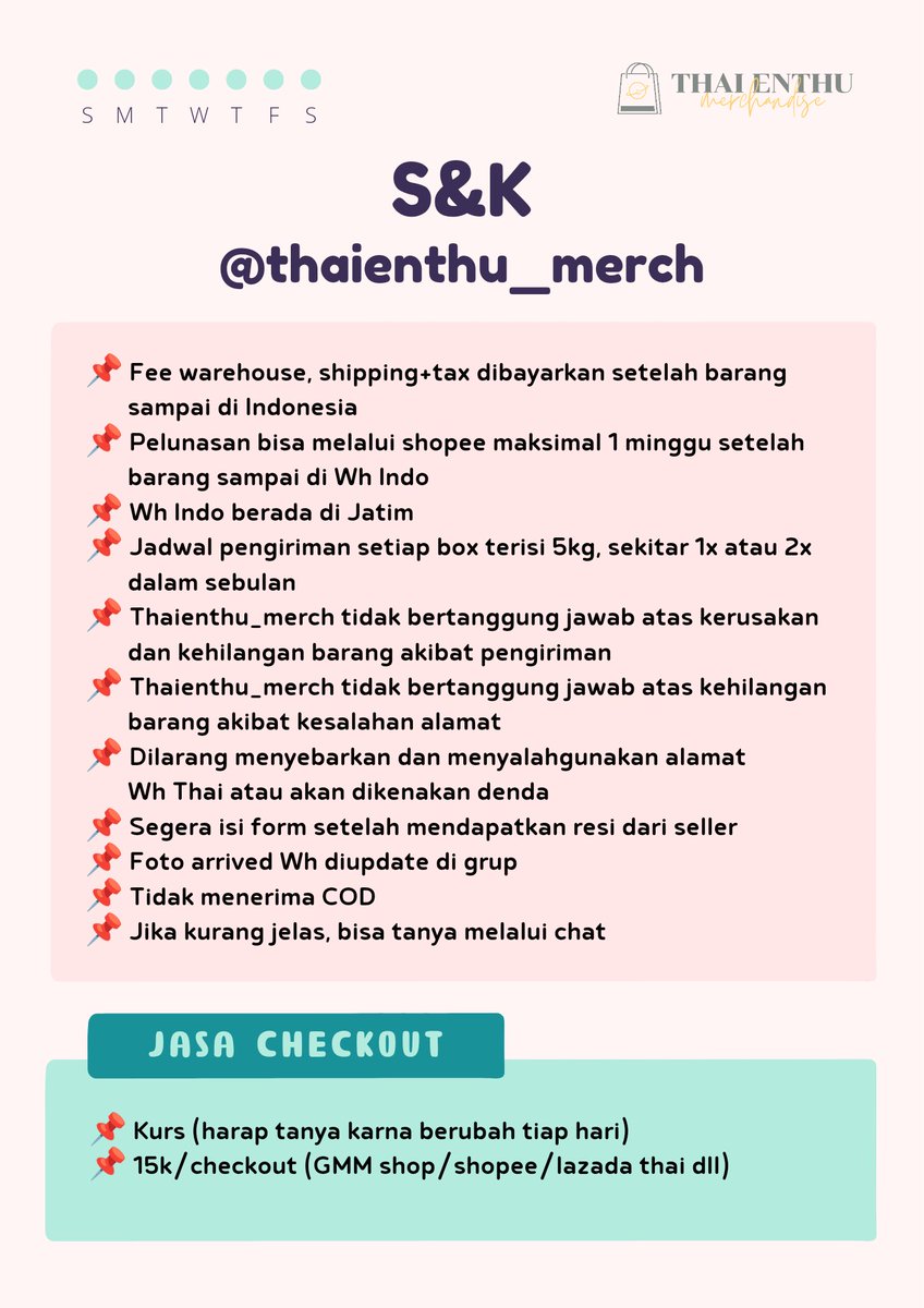 Thai Merch | JASA WAREHOUSE THAILAND tweet media
