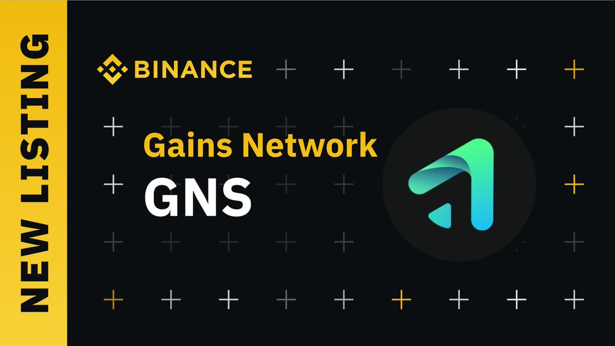 #Binance will list <a href="/GainsNetwork_io/">gTrade | Gains Network 🍏</a> $GNS in the Innovation Zone.

➡️ binance.com/en/support/ann…